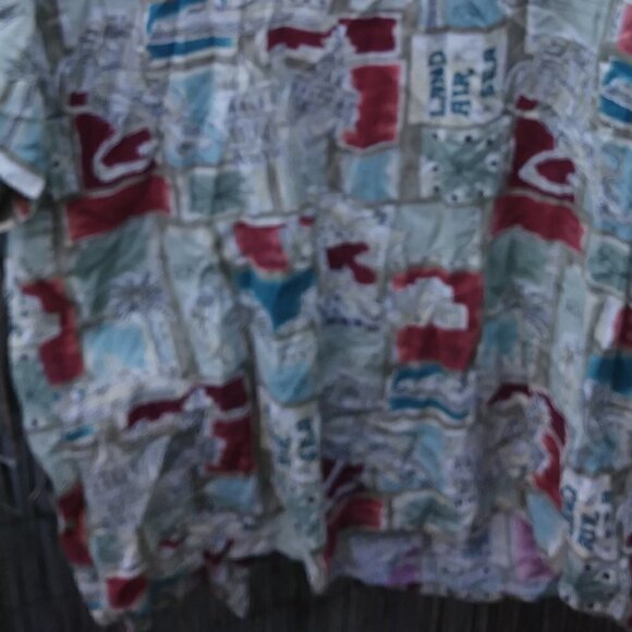 Campia Lightweight Travel Hawaiian Rayon Short Sleeve button Down - Men - L - Picture 13 of 13